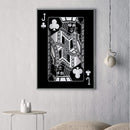 Jack of Clubs - Silver Canvas