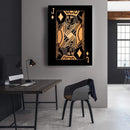 Jack of Diamonds - Gold Canvas