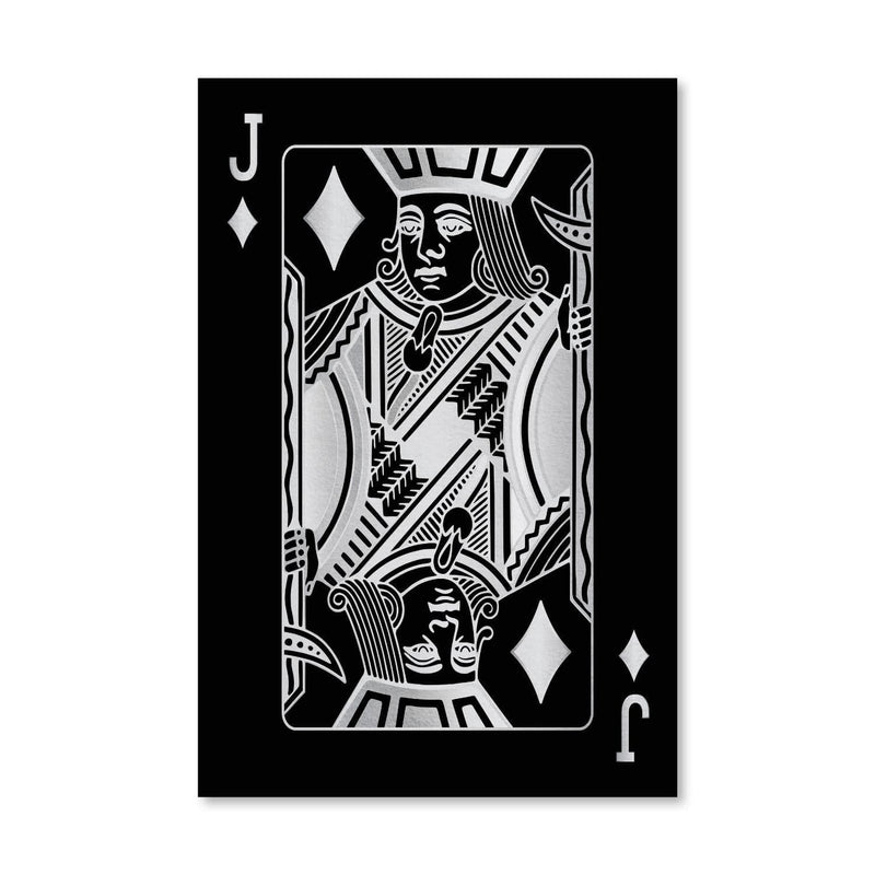 Jack of Diamonds - Silver Canvas