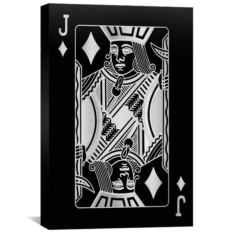 Jack of Diamonds - Silver Canvas