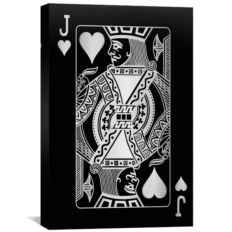 Jack of Hearts - Silver Canvas