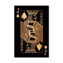 Jack of Spades - Gold Canvas