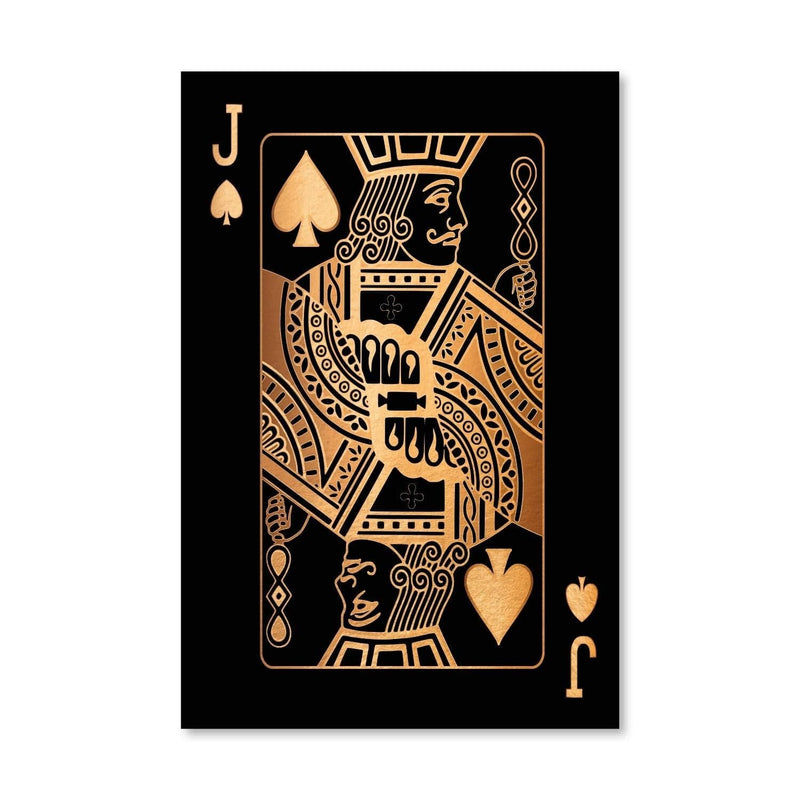 Jack of Spades - Gold Canvas