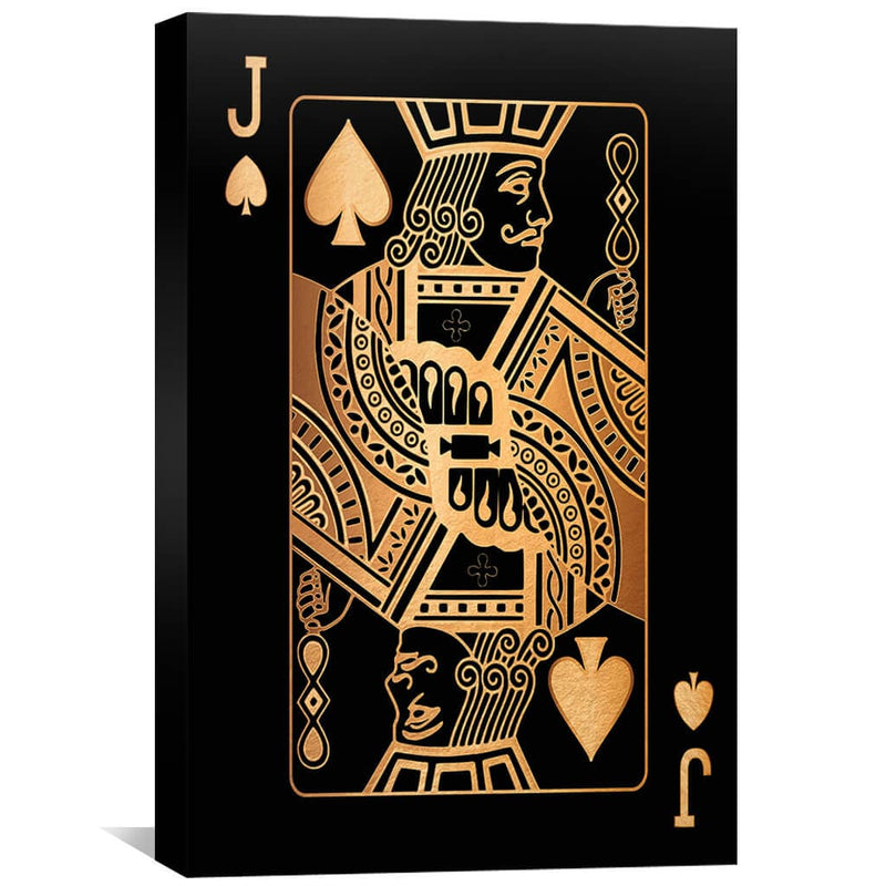 Jack of Spades - Gold Canvas