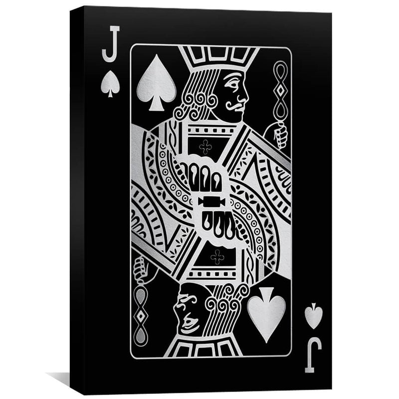 Jack of Spades - Silver Canvas