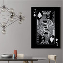 Jack of Spades - Silver Canvas