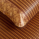 GobekUsa Jacquard Cool Down Rattan Mat - Natural Rattan & Ice Rayon Bed Cooling Mat