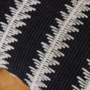 Jacquard crochet pillow covers black & white living room tassels by Decorbites