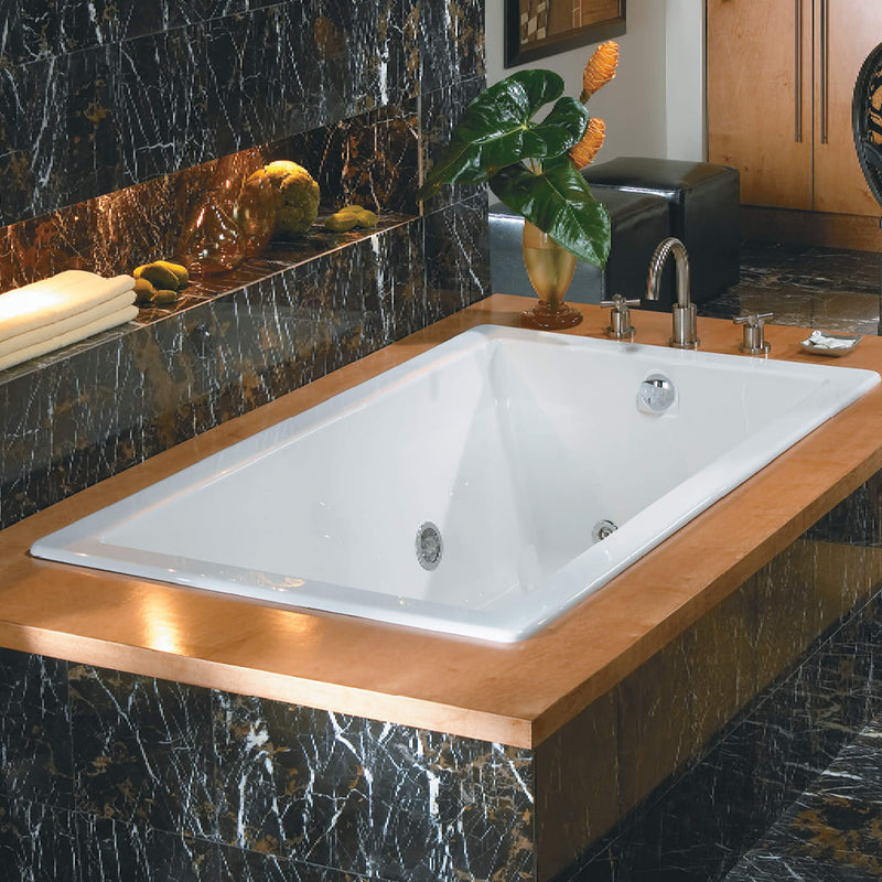 Jacuzzi Elara 72" Rectangle Whirlpool Bathtub With Left Drain [JELA7236WLR2HX] (SAK61507)