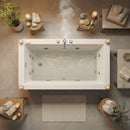 Jacuzzi Elara 72" Rectangle Acrylic Drop-In Whirlpool Bath [JELA7236WLR2XX] (SAK18546)