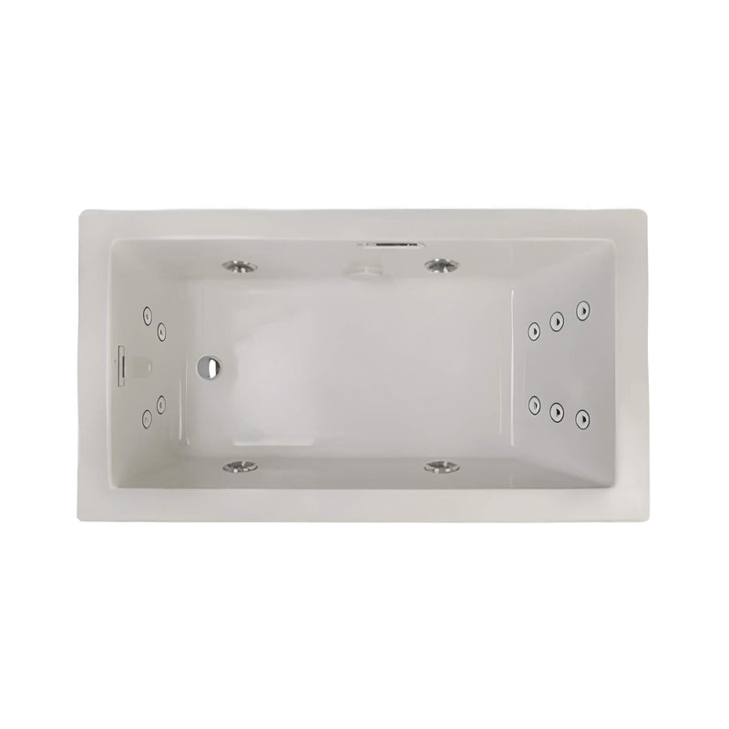 Jacuzzi Elara 72" Rectangle Whirlpool Bathtub With Left Drain [JELA7236WLR2HX] (SAK61507)