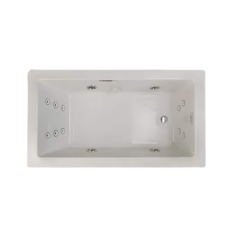 Jacuzzi Elara 72" Drop-In Whirlpool Bathtub With 10 AccuPro Jet [JELA7242WRL2HX] (SAK32651)