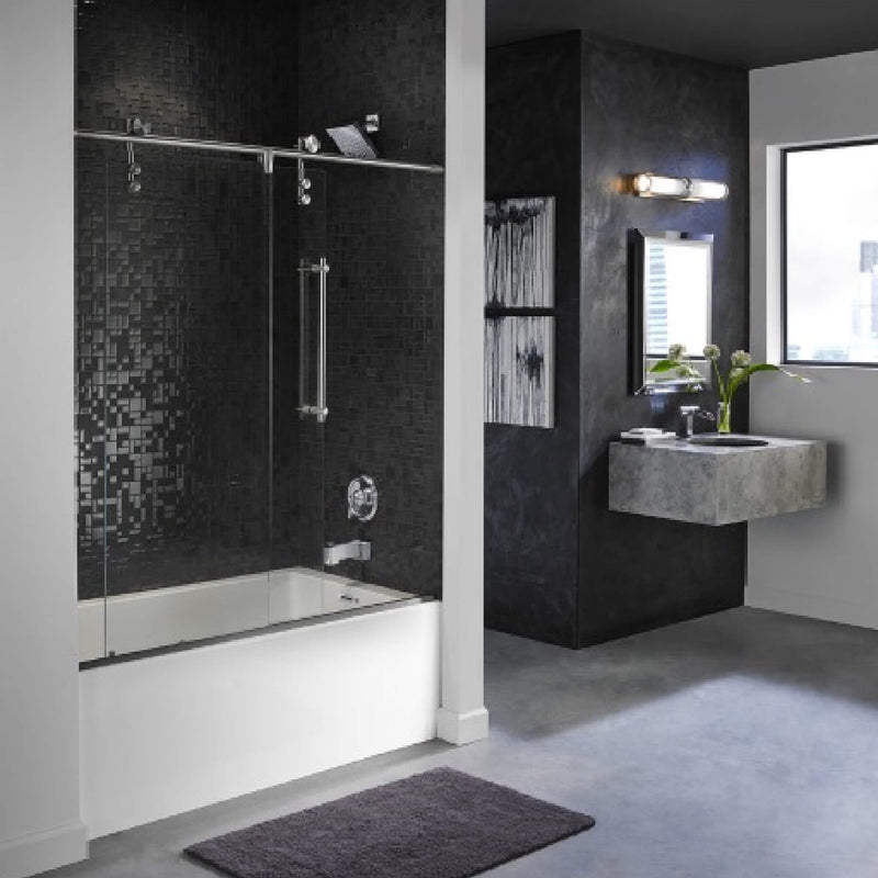 Jacuzzi Linea 60" Luxury 3 Wall Alcove Whirlpool Bath With 8 Adjustable Jets [JLNS6032WRL2XXWW/YY] (SAK19326)