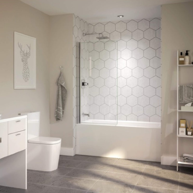 Jacuzzi Linea 60" 3-Wall Alcove Whirlpool Bathtub With 8 Jets [JLNS6030WRL2XXWW/WC] (SAK35610)