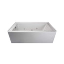 Jacuzzi Linea 60" Rectangle Acrylic Whirlpool Alcove Bathtub With Left Drain (SAK68412)