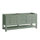James Martin Breckenridge 72" Double Bathroom Vanity, Smokey Celadon
