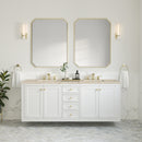 James Martin Chicago 72" Double Bathroom Vanity, Glossy White