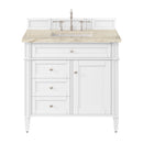 James Martin Brittany 36" Single Bathroom Vanity, Bright White