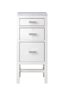 James Martin Addison 15" Base Cabinet, Glossy White