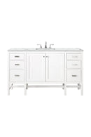 James Martin Addison 60" Single Bathroom Vanity, Glossy White