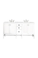 James Martin Addison 72" Double Bathroom Vanity, Glossy White