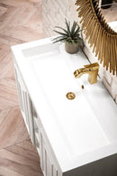 James Martin Alicante' 39.5" Floating Single Bathroom Vanity, Glossy White