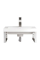 James Martin Boston 15.25" Floating Wall Bracket, Brushed Nickel