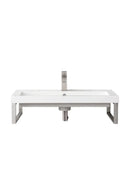 James Martin Boston 15.25" Floating Wall Bracket, Brushed Nickel