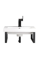 James Martin Boston 15.25" Floating Wall Bracket, Matte Black