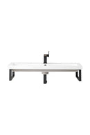 James Martin Boston 15.25" Floating Wall Bracket, Matte Black