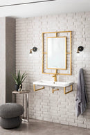 James Martin Boston 15.25" Floating Wall Bracket, Radiant Gold