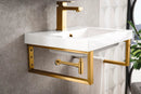 James Martin Boston 15.25" Floating Wall Bracket, Radiant Gold