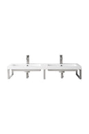 James Martin Boston 18" Floating Wall Bracket, Brushed Nickel