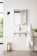 James Martin Boston 18" Floating Wall Bracket, Brushed Nickel