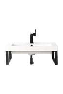 James Martin Boston 18" Floating Wall Bracket, Matte Black