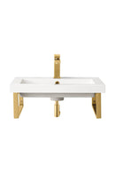 James Martin Boston 18" Floating Wall Bracket, Radiant Gold