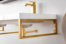 James Martin Boston 18" Floating Wall Bracket, Radiant Gold