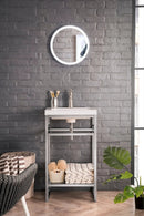 James Martin Boston 20" Single Console Vanity, Brushed Nickel