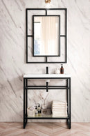 James Martin Boston 31.5" Single Console Vanity, Matte Black