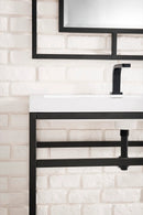James Martin Boston 31.5" Single Console Vanity, Matte Black