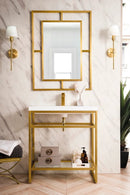 James Martin Boston 31.5" Single Console Vanity, Radiant Gold