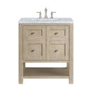 James Martin Breckenridge 30" Single Bathroom Vanity, Whitewashed Oak