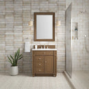 James Martin Bristol 30" Single Bathroom Vanity, Saddle Brown