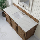 James Martin Bristol 60" Single Bathroom Vanity, Saddle Brown