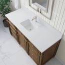 James Martin Bristol 60" Single Bathroom Vanity, Saddle Brown