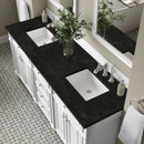 James Martin Bristol 72" Double Bathroom Vanity, Bright White