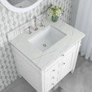 James Martin Brittany 30" Single Bathroom Vanity, Bright White