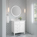 James Martin Brittany 30" Single Bathroom Vanity, Bright White