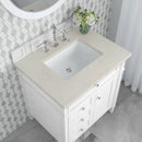 James Martin Brittany 30" Single Bathroom Vanity, Bright White
