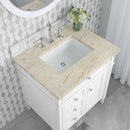 James Martin Brittany 30" Single Bathroom Vanity, Bright White
